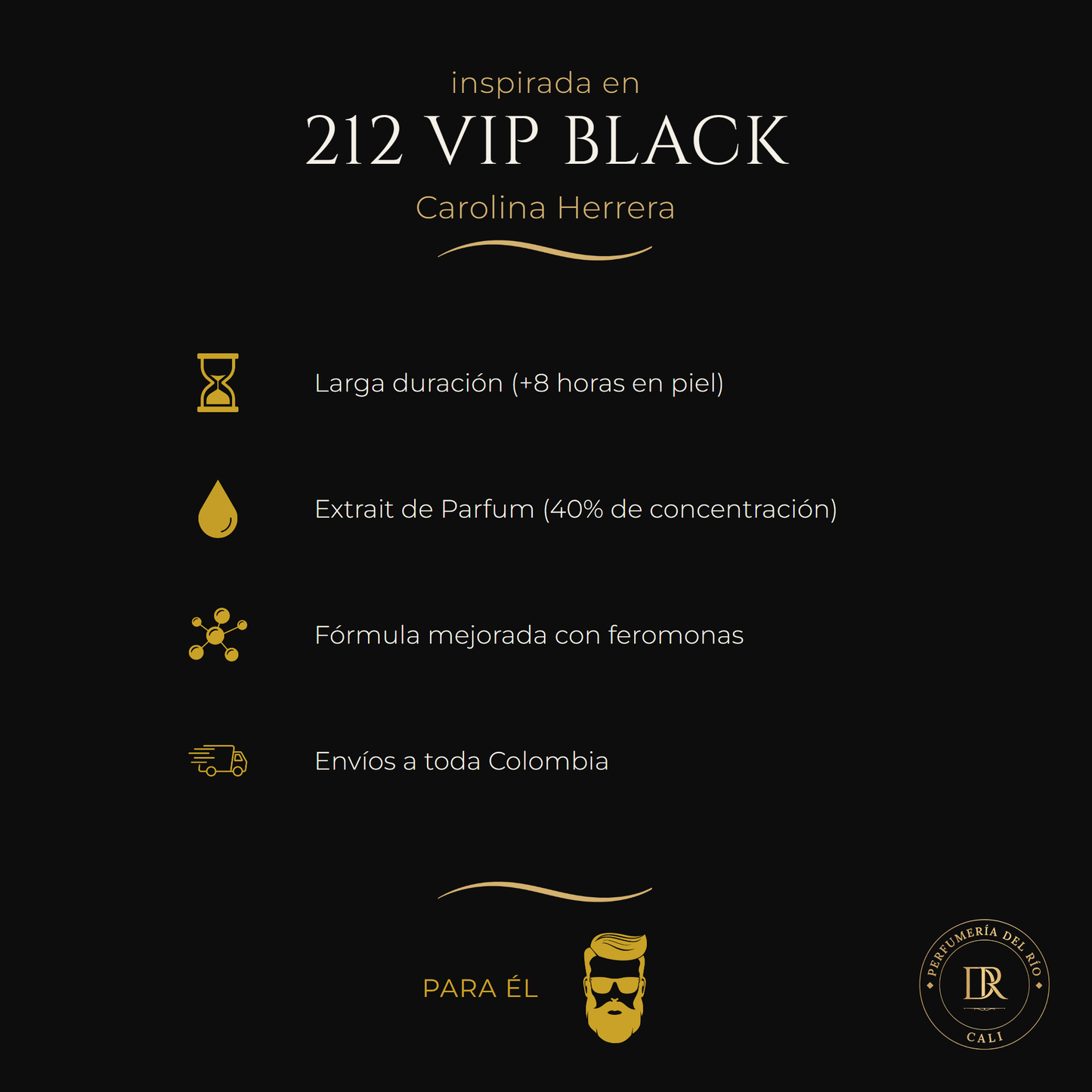 Inspirada en 212 VIP Black — Carolina Herrera