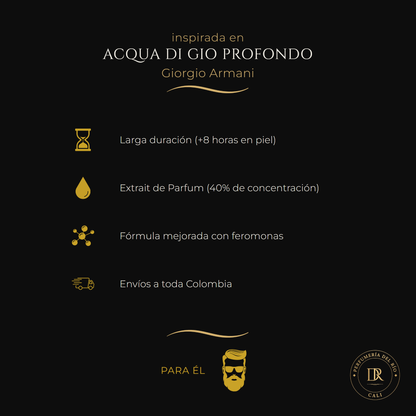 Inspirada en Acqua Di Gio Profondo — Giorgio Armani