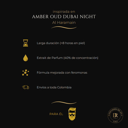 Inspirada en Amber Oud Dubai Night — Al Haramain