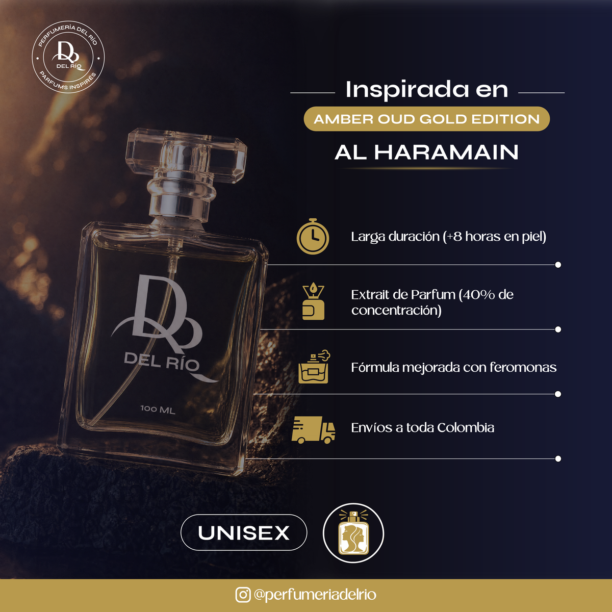 Inspirada en Amber Oud Gold — Al Haramain