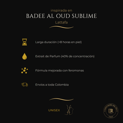 Inspirada en Badee Al Oud Sublime — Lattafa