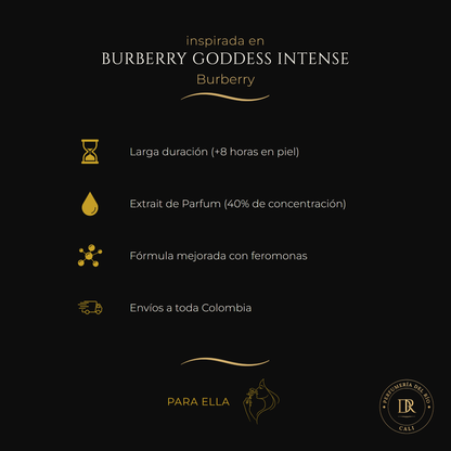 Inspirada en Burberry Goddess Intense — Burberry