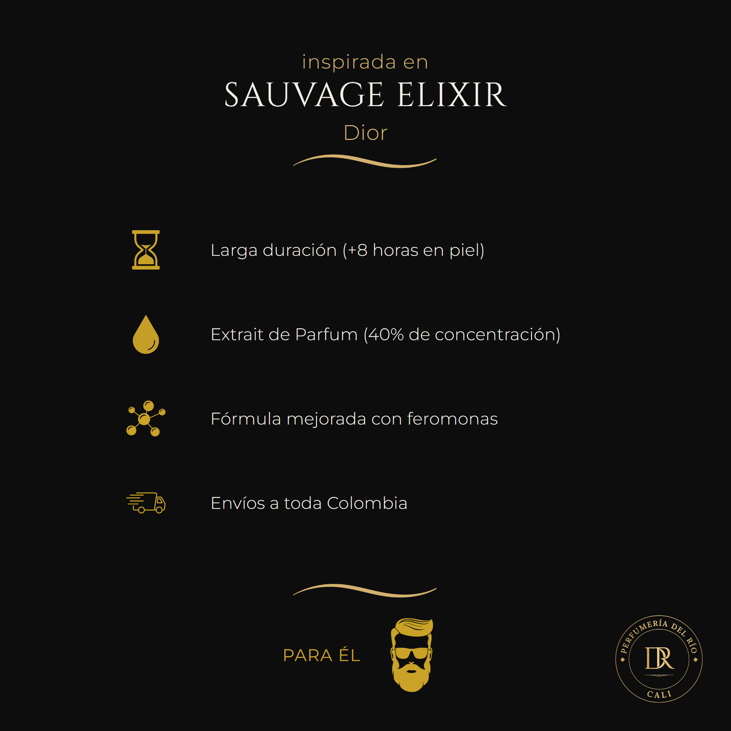 Inspirada en Sauvage Elixir — Dior
