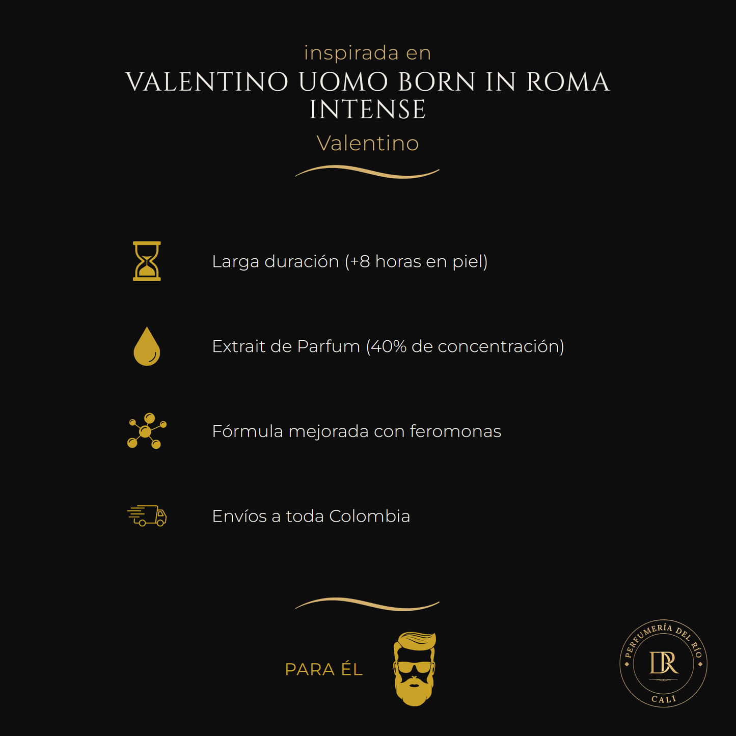 Inspirada en Valentino Uomo Born In Roma Intense — Valentino